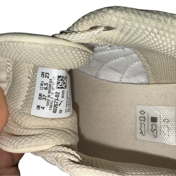 Puma Bella Donna SD Sneaker - Women's Cream Off White & Black Size 6.5 - Picture 7 of 13